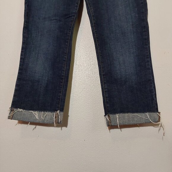 Levi's 505 Boyfriend Mid-Rise Straight Leg Crop Jeans - 12 - Great Condition - Picture 6 of 8
